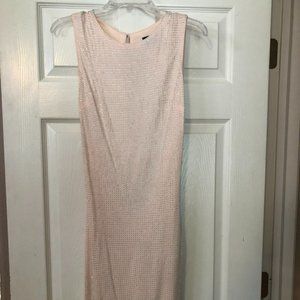 Blush and Studded Open Back bebe Dress